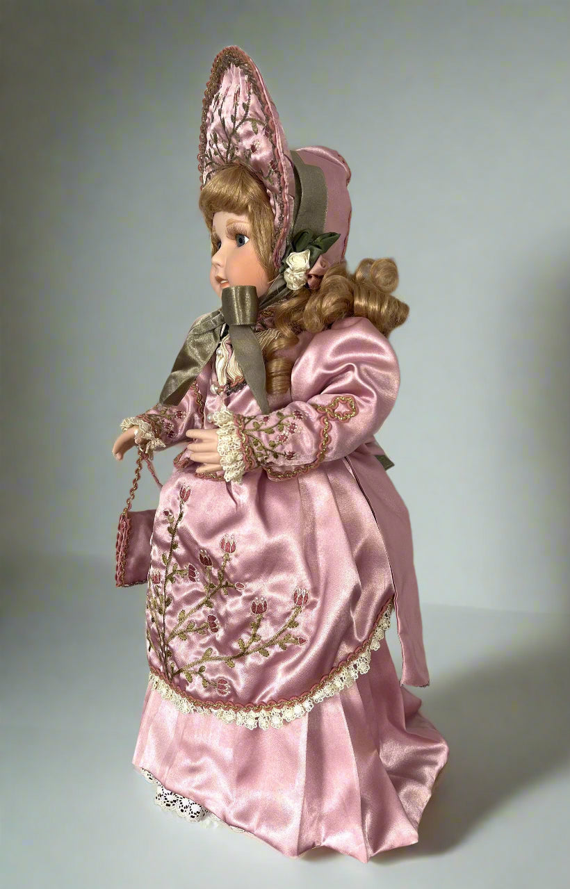 Wayne Kleski Katherine's Collection at Silver Lake Doll "Corri" in Pink Victorian Dress 18" HTF