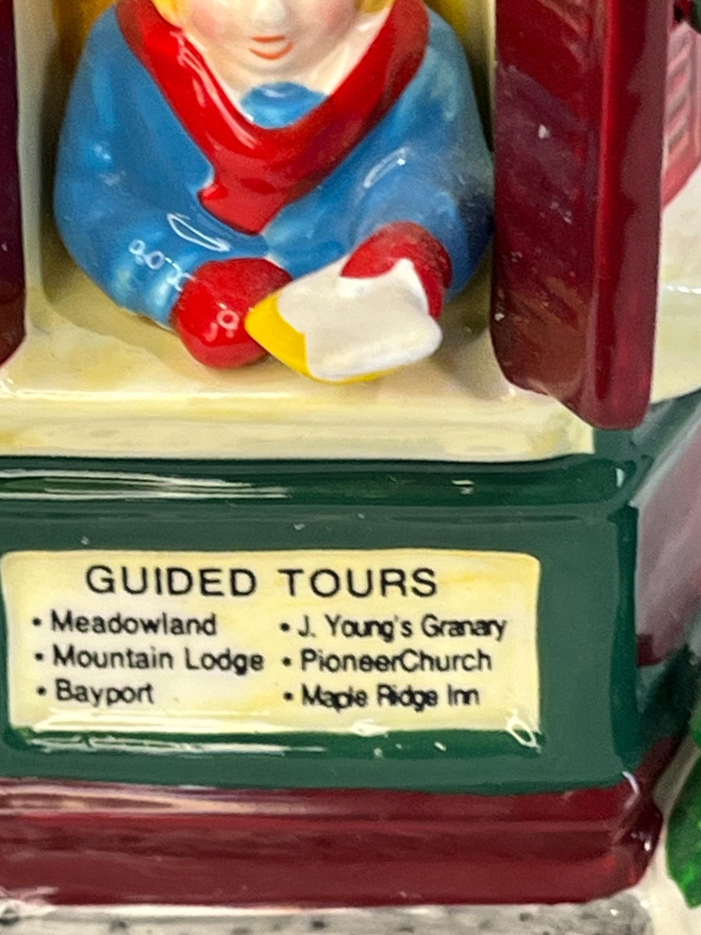 Department 56 "Tour The Village" Information Booth Snow Village Collection