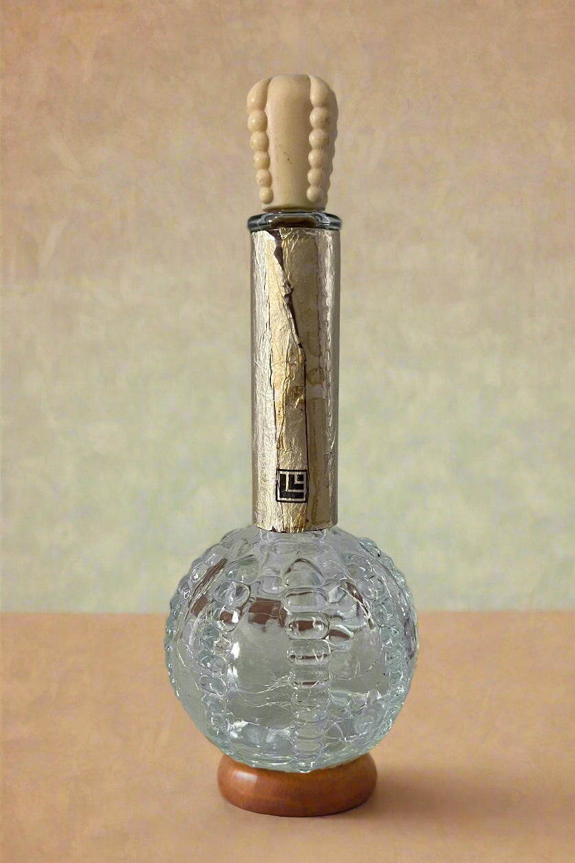 Lucien Lelong Flippant Perfume Cologne Bottle Mid Century Empty Rare