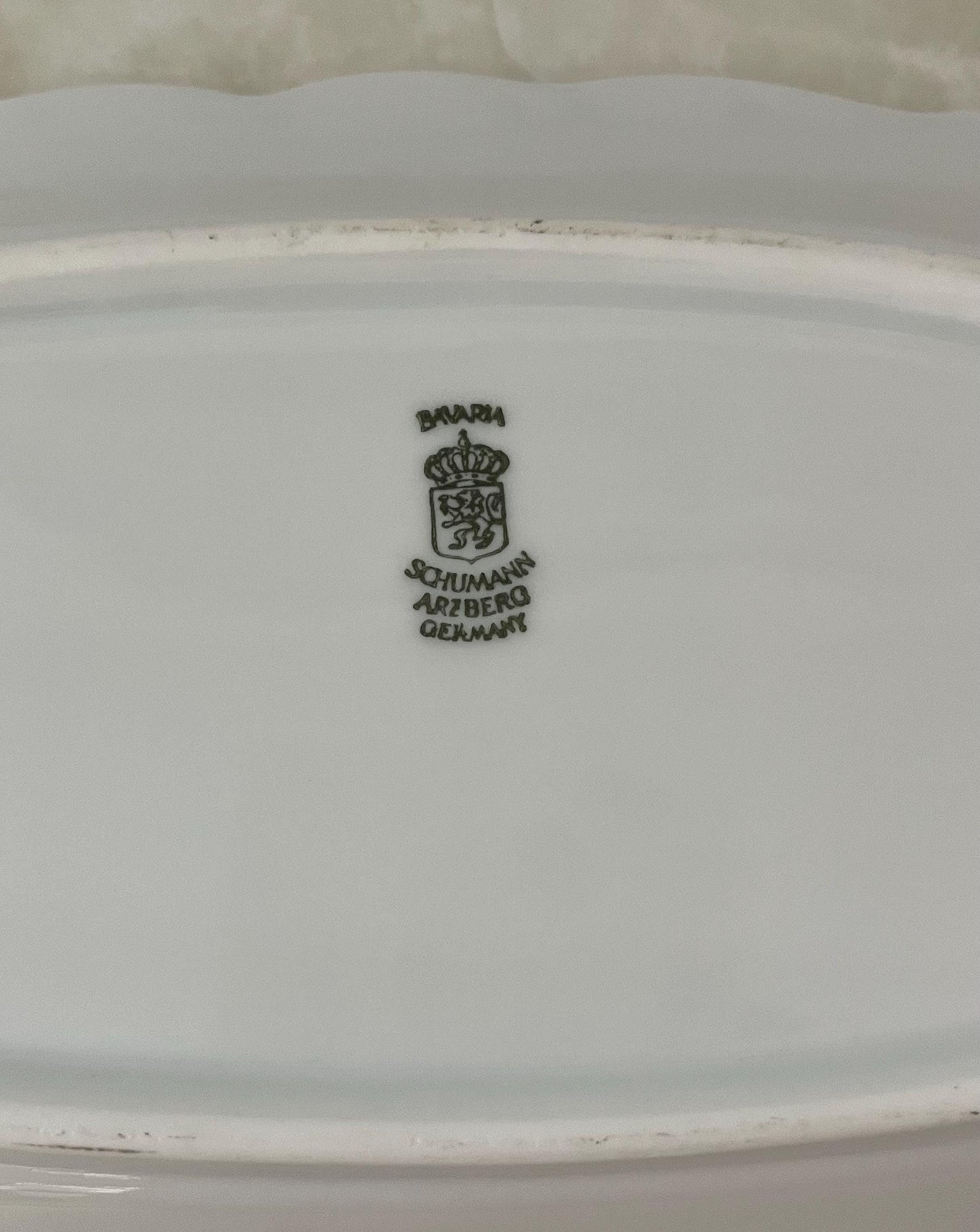 Vintage Relish Serving Dish Floral Gold Design Schumann Arzberg Bavaria Germany