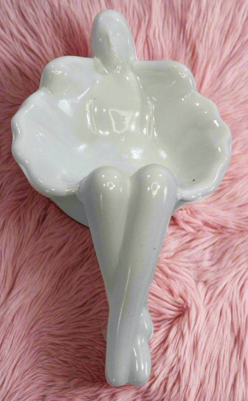 Milk White Glass Bathing Beauty Soap or Trinket Dish