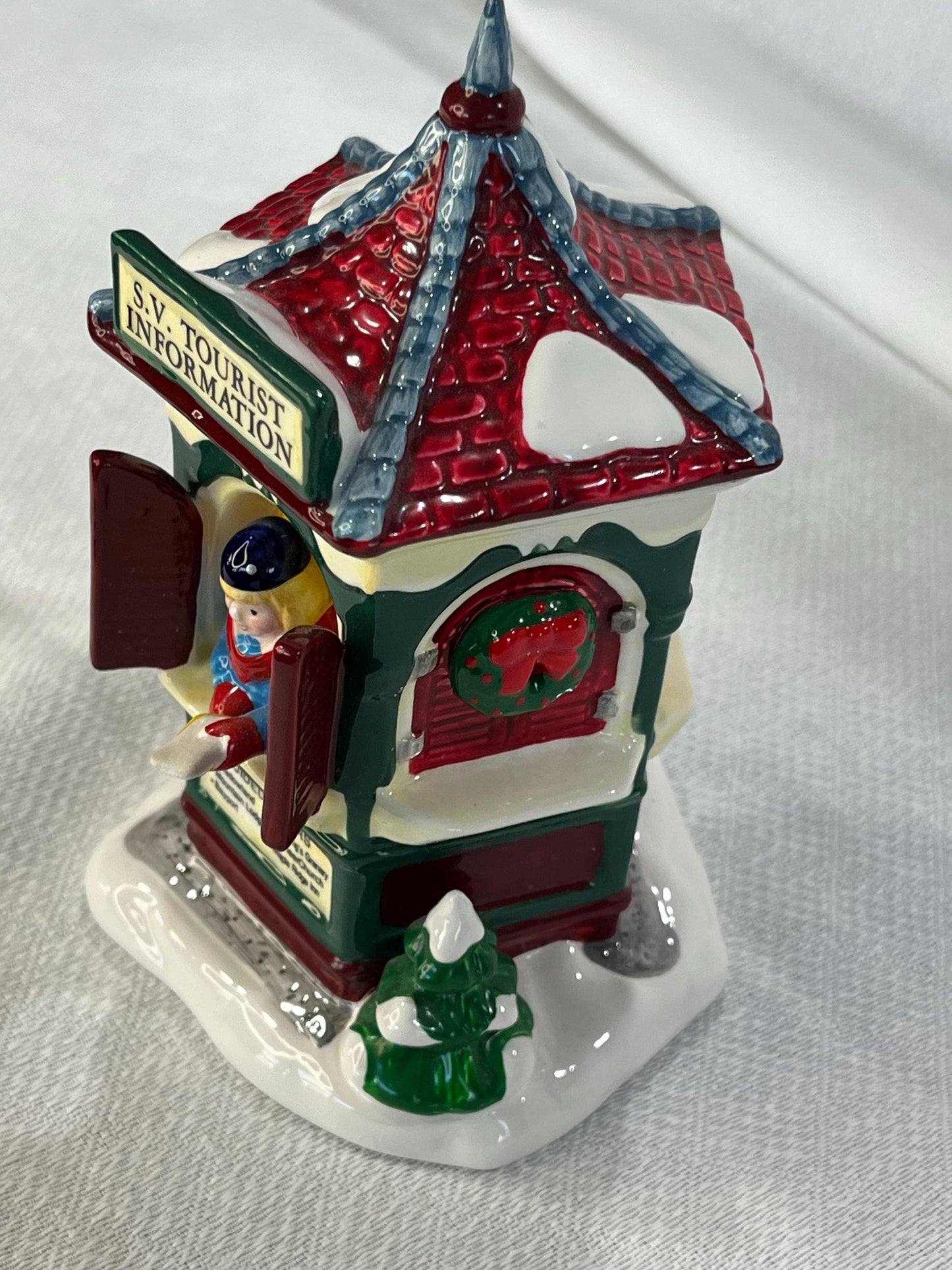 Department 56 "Tour The Village" Information Booth Snow Village Collection