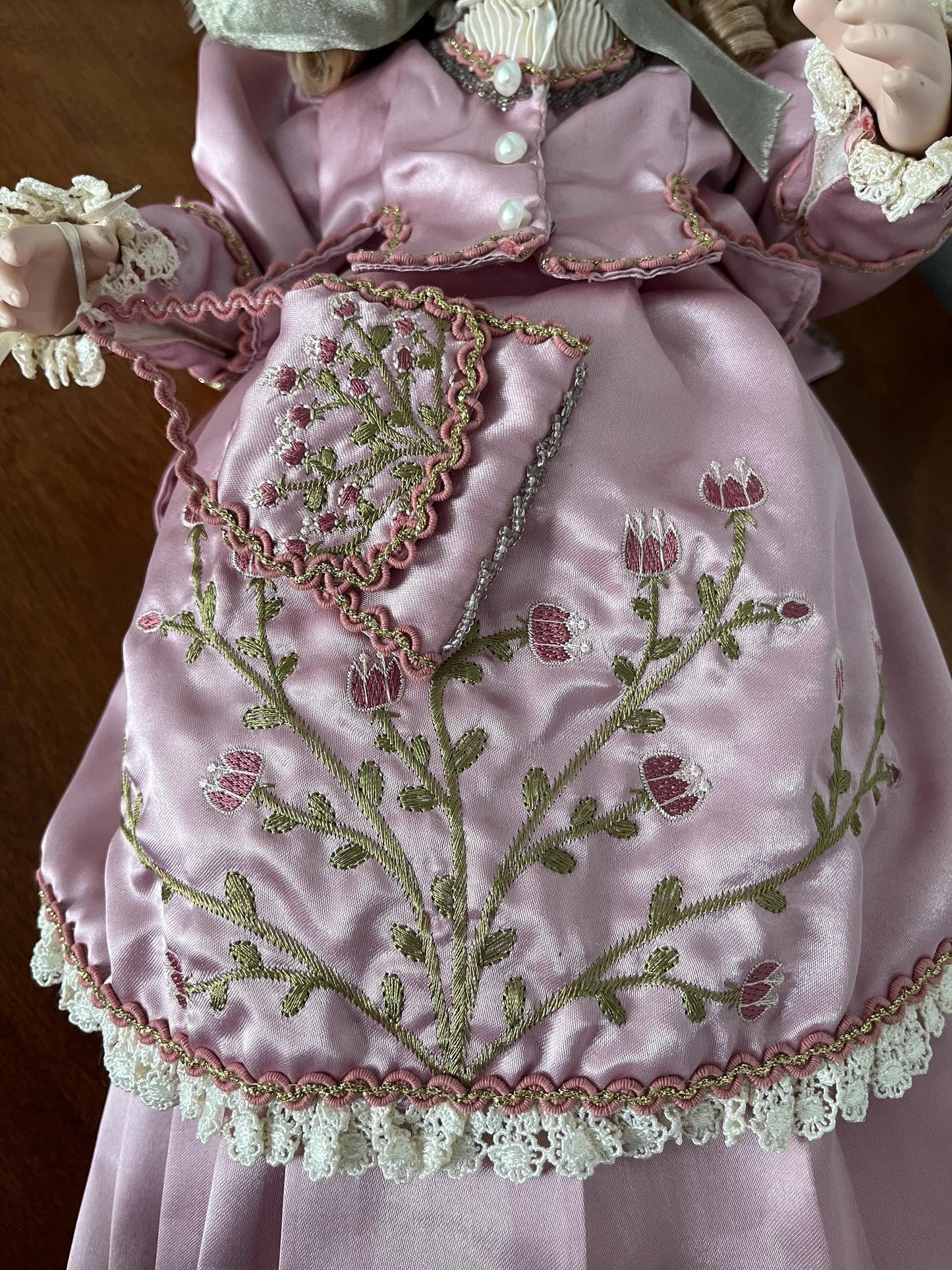 Wayne Kleski Katherine's Collection at Silver Lake Doll "Corri" in Pink Victorian Dress 18" HTF