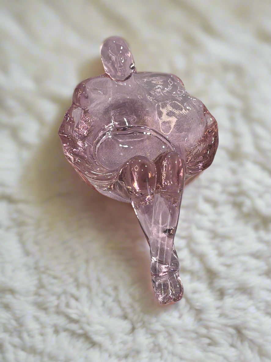 Pink Rose Bathing Beauty Soap Trinket Dish Art Nouveau Style