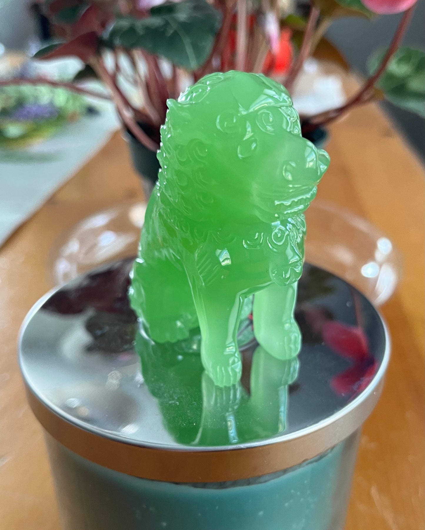 Green Jade Lion Guardians of the Ming Dynasty
