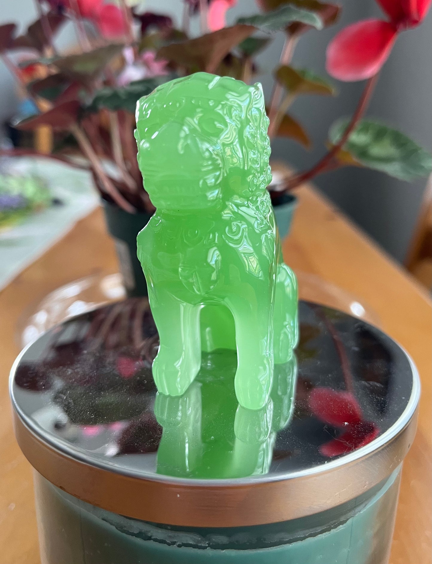 Green Jade Lion Guardians of the Ming Dynasty
