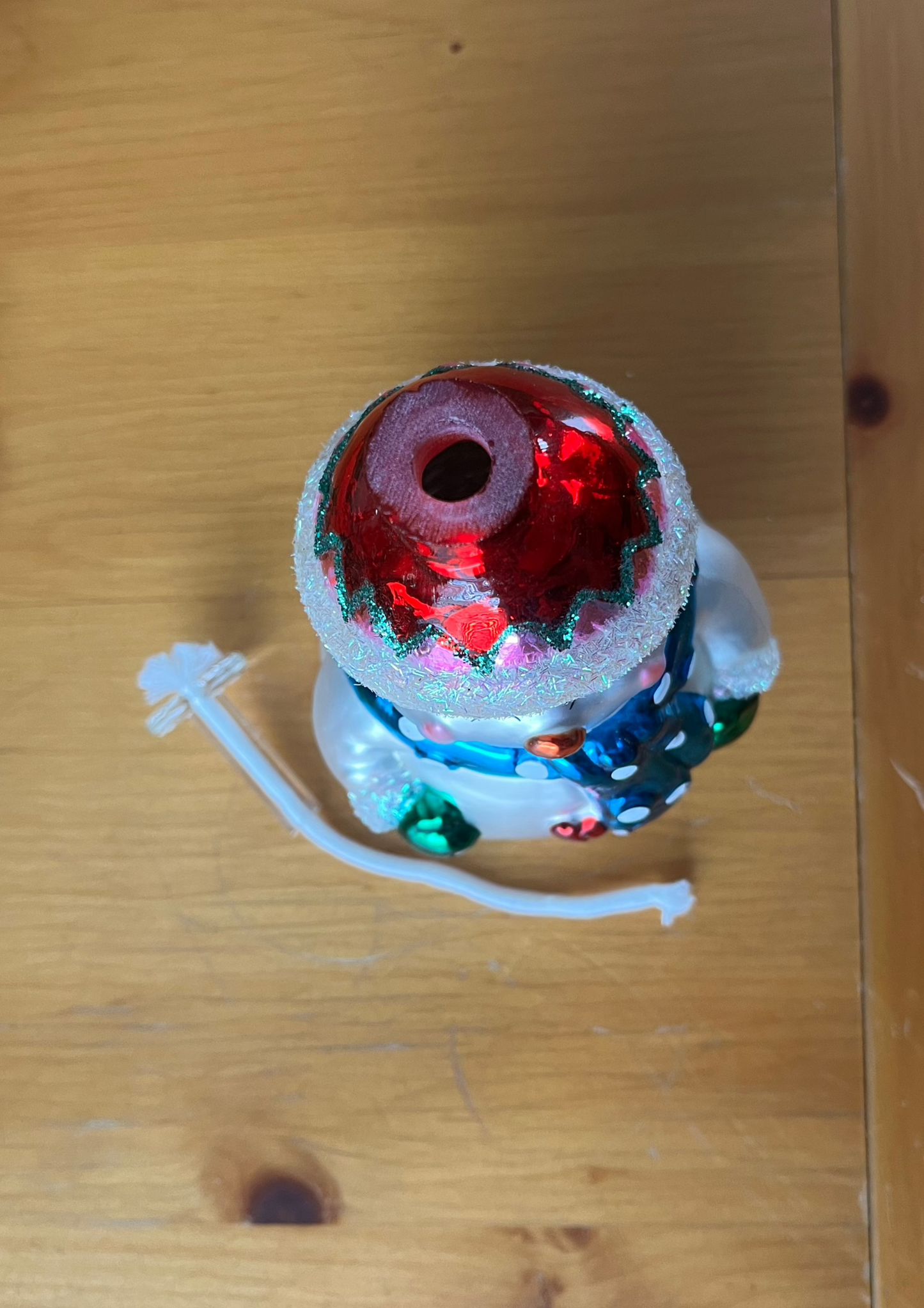 Glass Snowman Oil Burning Candle