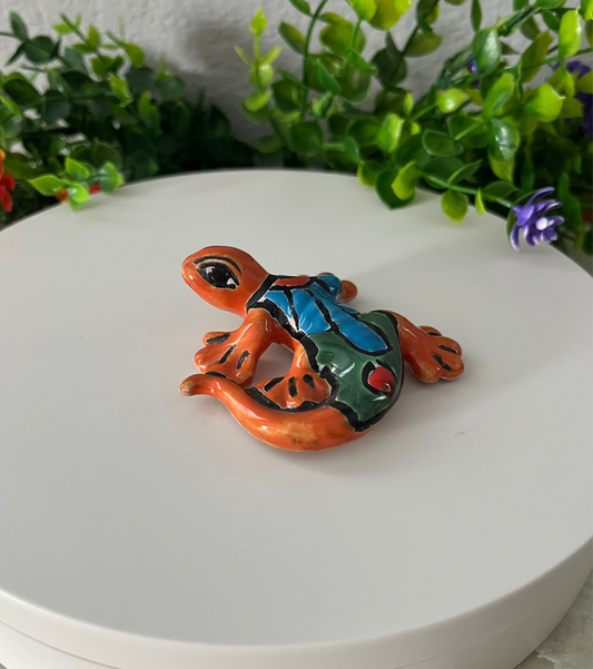 Mini Ceramic Talavera Salamander Lizard 2.5"