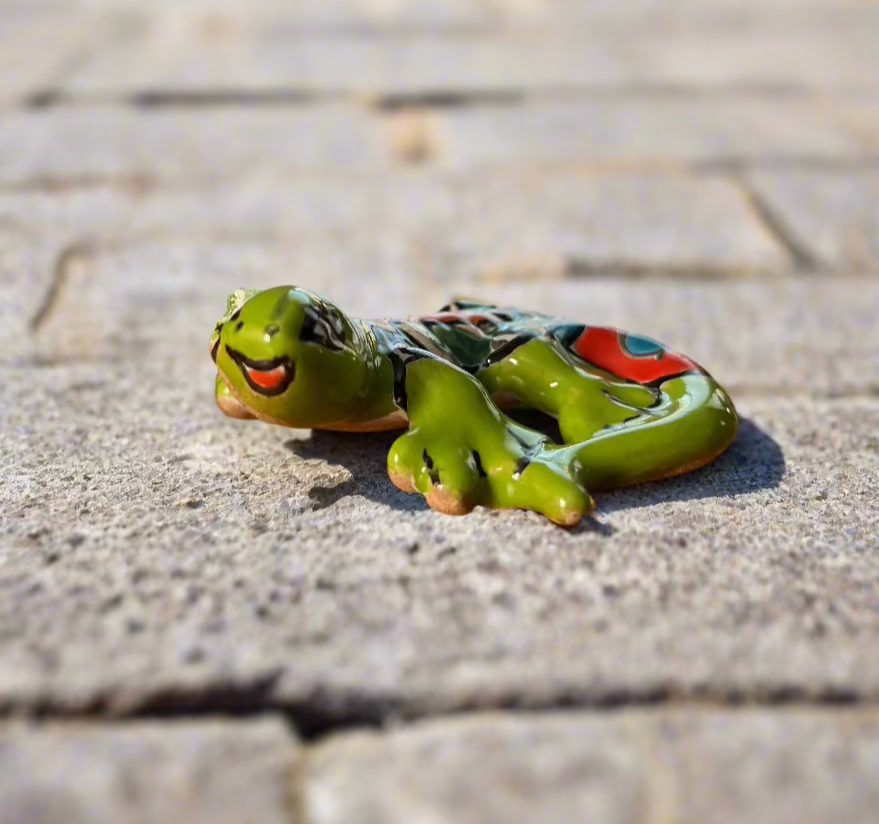 Mini Ceramic Talavera Salamander Lizard 2.5"