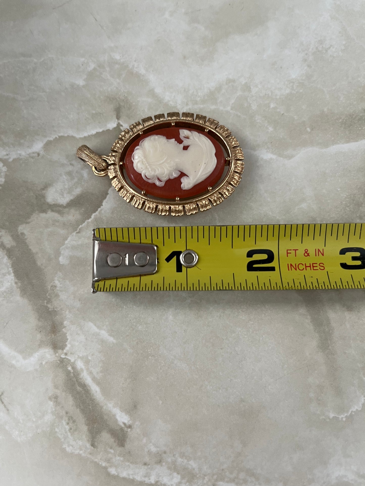 Large Oval Avon Cameo Pendant