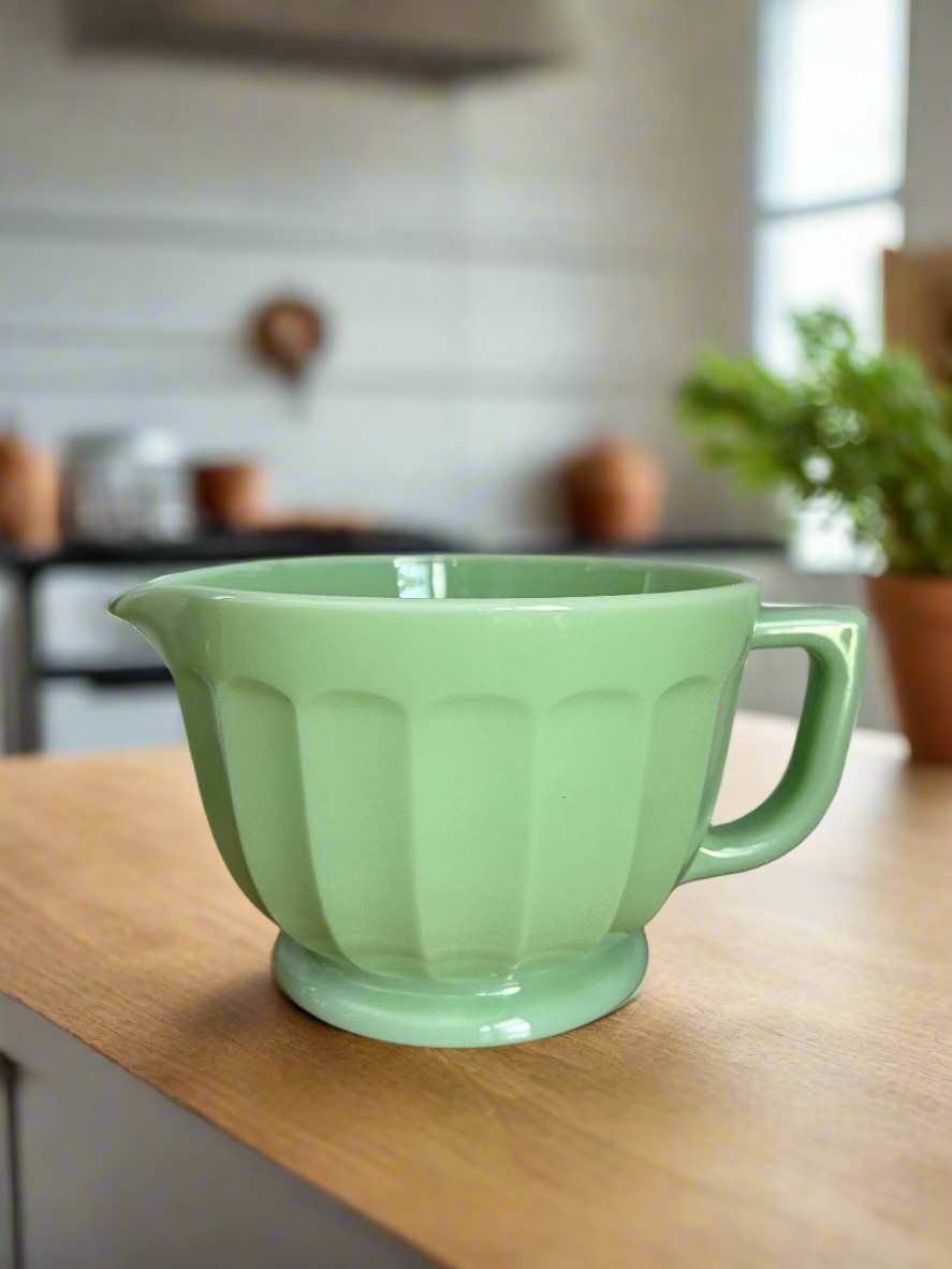 Jadeite Green Glass Batter Bowl