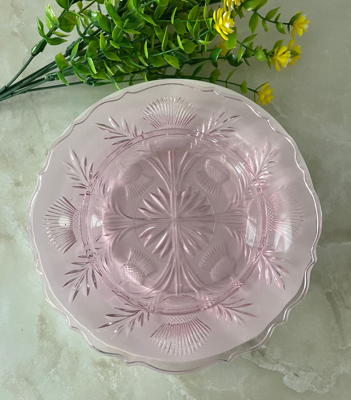 Round Glass Butter Dish with Lid