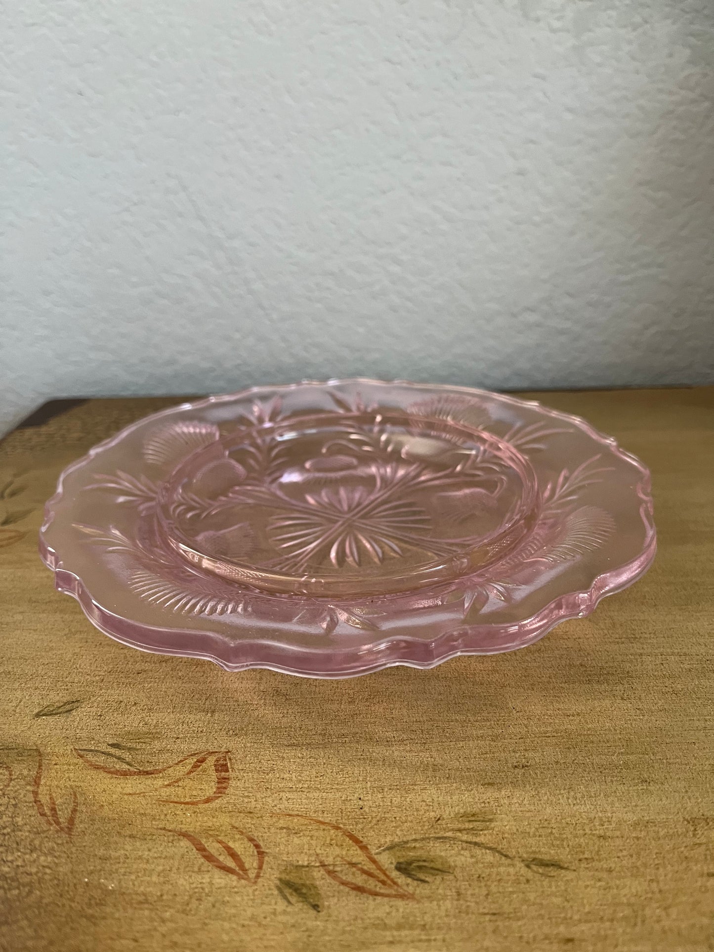 Round Glass Butter Dish with Lid