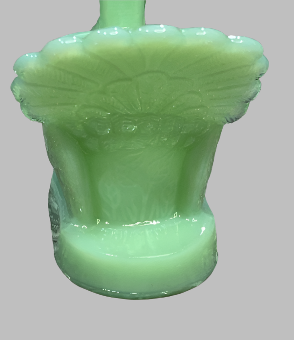 Jadeite Green Glass Turkey Toothpick Holder