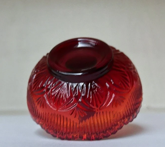 Ruby Red Glass Ring Holder