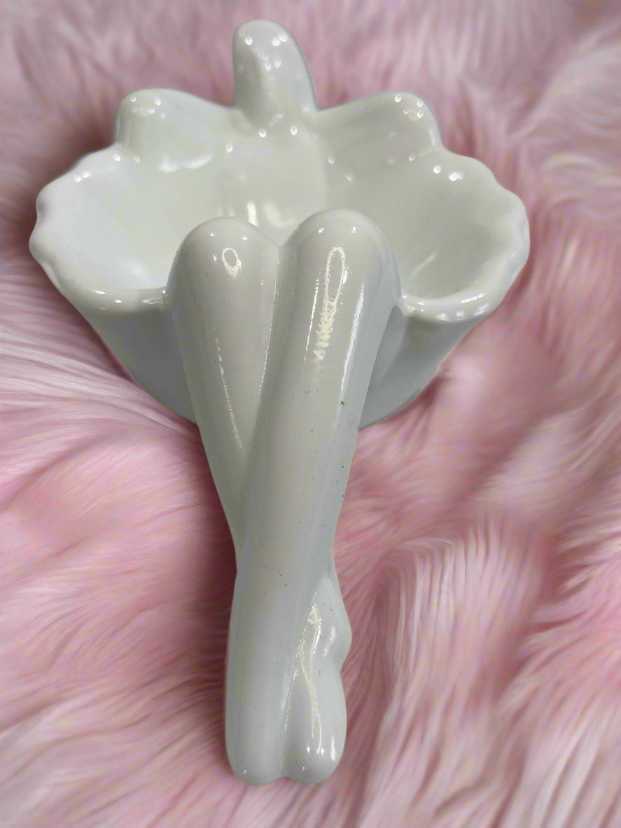 Milk White Glass Bathing Beauty Soap or Trinket Dish