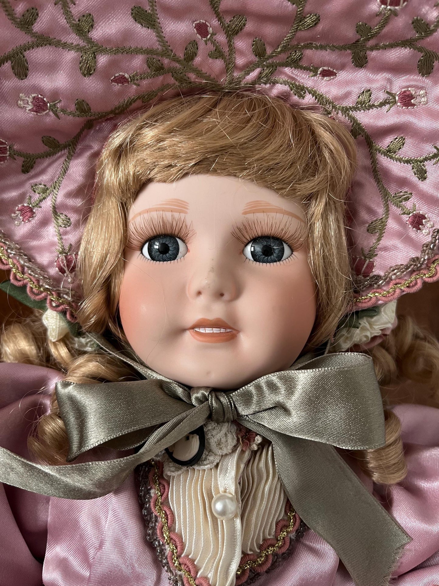 Wayne Kleski Katherine's Collection at Silver Lake Doll "Corri" in Pink Victorian Dress 18" HTF