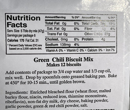 Hatch Green Chili Biscuit Mix