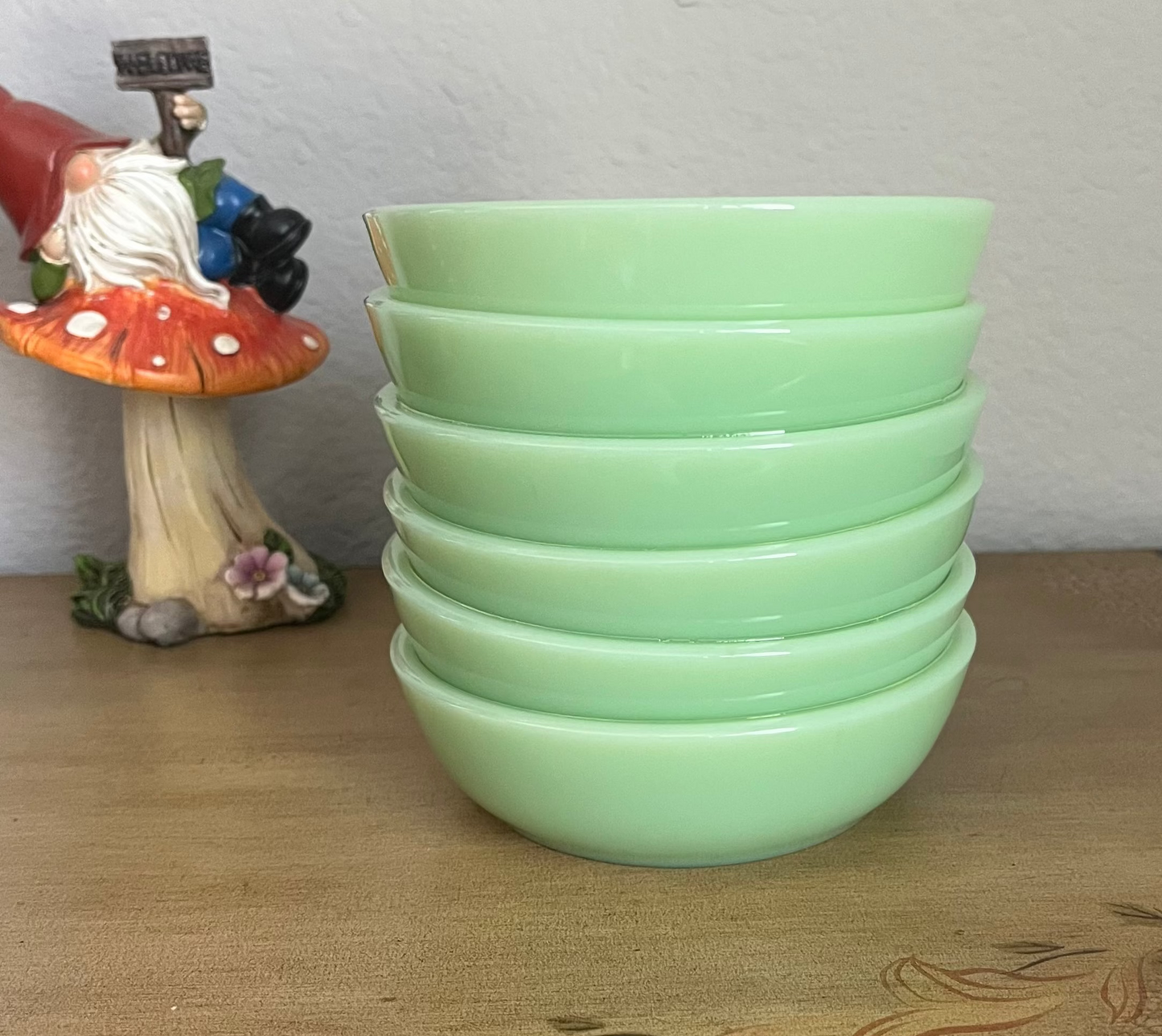 Jadeite Glass Tableware Bowl 4.5" for Treats, Desserts, Nuts