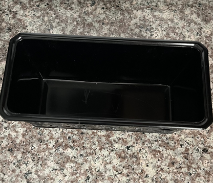 LE Smith Dancing Nymphs Black Amethyst Glass Planter