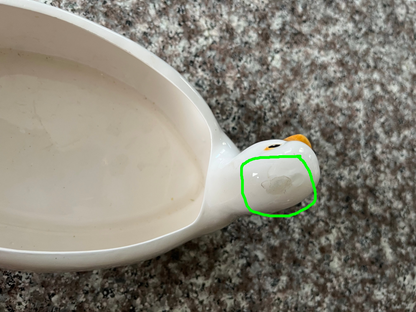 White Ceramic Goose Cracker or Bread Tray