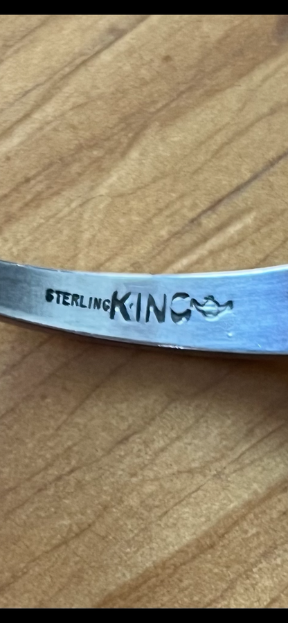 Ray King Sterling Silver and Coral Minimalist Bracelet