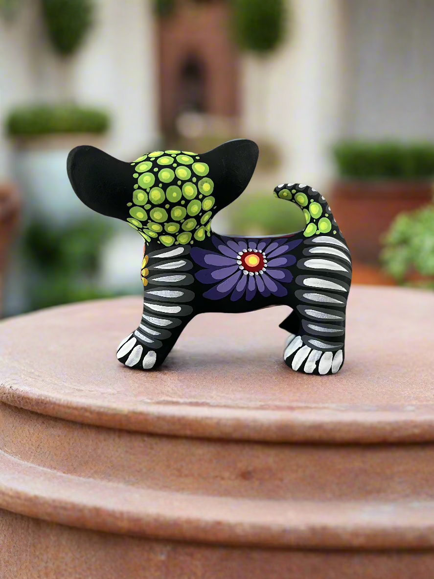 Hand Crafted Clay Chihuahua Puppy Figurine 4.5"