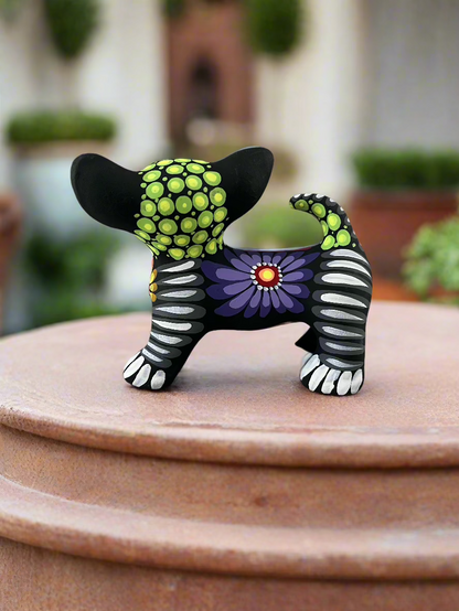 Hand Crafted Clay Chihuahua Puppy Figurine 4.5"