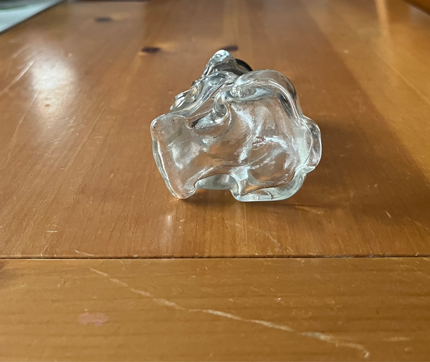 Small Dog Candy Container Jar Federal Glass 1940s