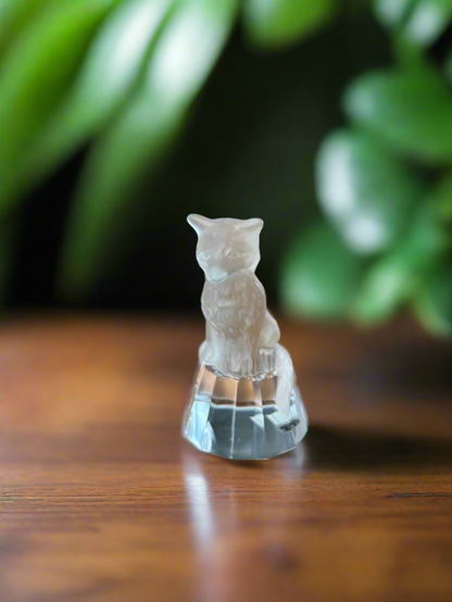WFM Germany Lead Crystal Fox Figurine
