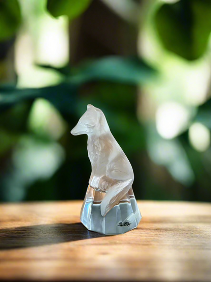WFM Germany Lead Crystal Fox Figurine