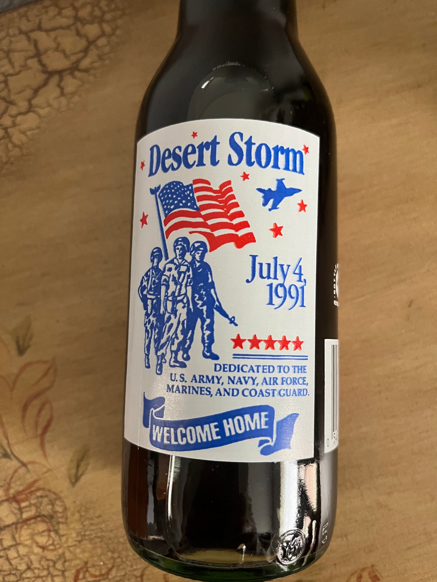 Dr Pepper Desert Storm Welcome Home Bottle 1991