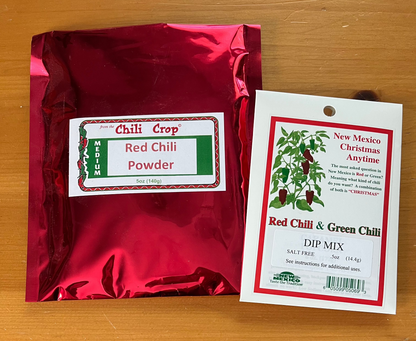 Hatch Red Chili Powder + Red and Green Chili Dip Mix Bundle