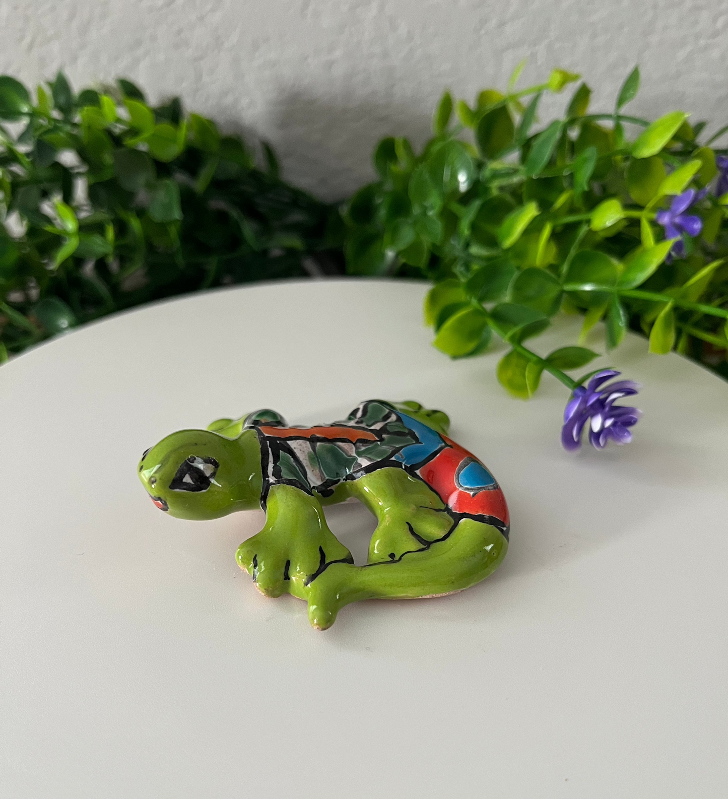 Mini Ceramic Talavera Salamander Lizard 2.5"