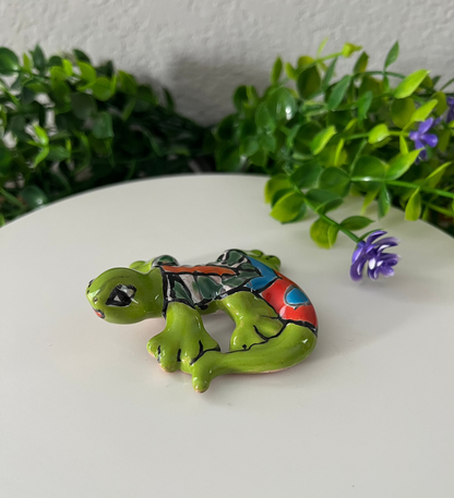 Mini Ceramic Talavera Salamander Lizard 2.5"