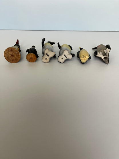 Mini Penguin Figurine Blended Family Mismatched Set