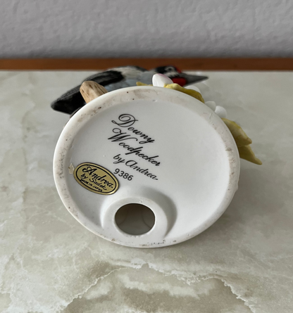 Downy Woodpecker Figurine Andrea by Sadek 9386