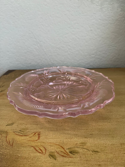 Round Glass Butter Dish with Lid